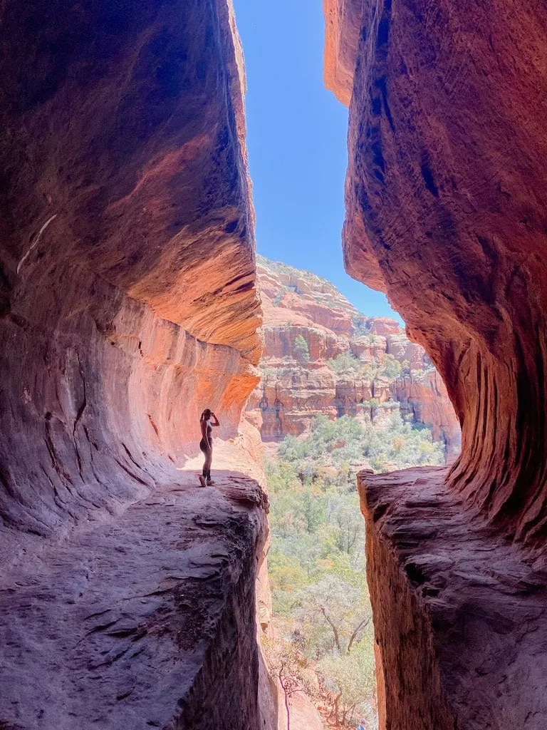 Cathedral Rock vortex trail narrow path Sedona Arizona